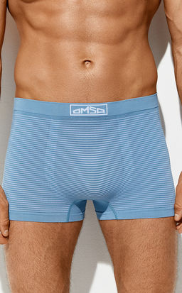 2221S Stripes Боксеры бесшовные blu chiaro