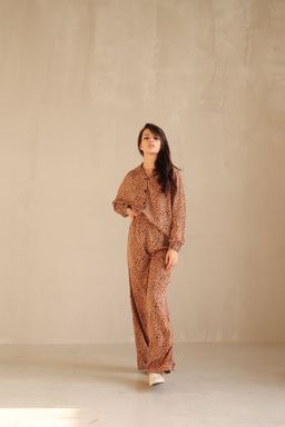 7002 Костюм летний кофейный с пятнышками - Martichelli фото 13