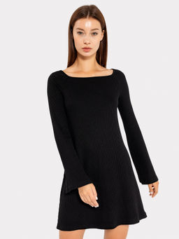 Платье женское в черном оттенке из вискозы - Mark formelle фото 5