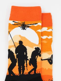 Носки р.40-45 Mood Army Orange - Krumpy фото 2