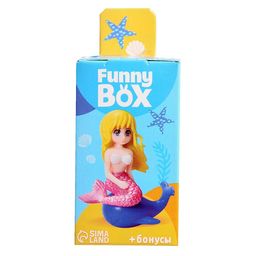 Игрушка - сюрприз Funny Box «Русалки»: фигурка, наклейки, МИКС