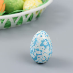 Пасхальный декор для творчества Яйца с кружевом в гнездышке, набор 9 шт., настольная фигурка, 3.5?12?18 см