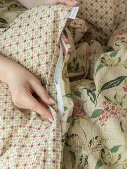 Комплект постельного белья 1,5-спальный зелёный бязь