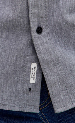 Рубашка д/р лен F511-0480 green-grey - Fine joyce фото 6