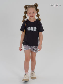 Костюм Лайт фуме-котейки на сером ПК - Sovalina фото 12