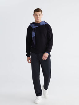 Bisiklet Yaka Erkek Triko Kazak