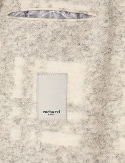 Beyaz Slim Fit Y_n Kar___ml_ Flanel Ceket - Cacharel фото 6