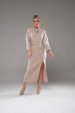 Платье Galean Style 948 бежевый фото 7