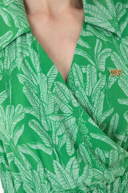 U. S. Polo Assn Женское темно-зеленое тканое платье - U.s. polo assn фото 6