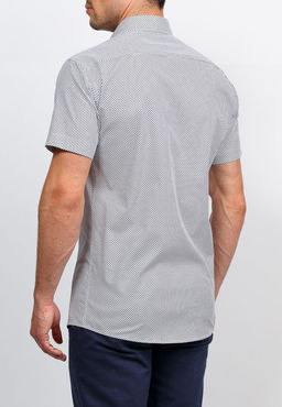 Сорочка мужская короткий рукав GREG 113/107/06/ZV/1 STRETCH  фото 7