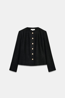 FITTED ROUND NECK BLAZER - Zara фото 16