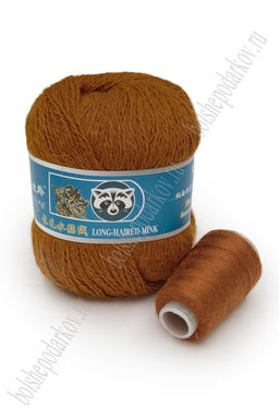 Пряжа "Пух норки" 50 гр (5 шт) SF-7846, терракотовый №55
