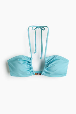Top de bikini halter con relleno