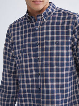 Regular Fit Uzun Kollu Ekose Erkek G?mlek