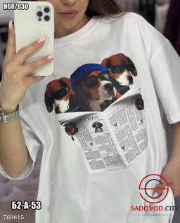 Футболка оверсайз с принтом