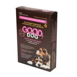 Вит. GOOD DOG ДЛЯ ЩЕНКОВ "ЗДОРОВЫЙ МАЛЫШ" 120 таб. GDM-04