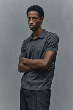 Polo de lana Slim Fit - H&m фото 3