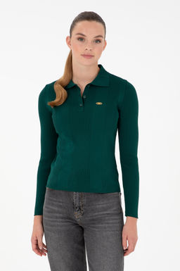 Женский темно-зеленый свитер Неожиданная скидка в корзине