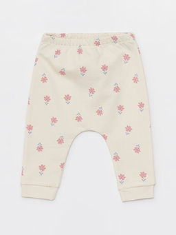 Bisiklet Yaka Uzun Kollu Bask?l? K?z Bebek H?rka ve Pantolon 2li Tak?m - Waikiki фото 3