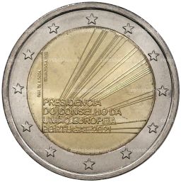 2 евро 2021 года Португалия  Председательство Португалии в Совете ЕС