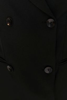 TRENDYOLMILLA Indigo Dugme Detayl? Dokuma Mini Ceket Dokuma Elbise TWOAW23EL00291 фото 4