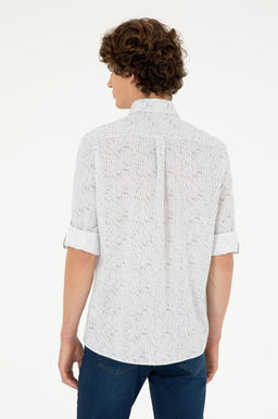 Мужская рубашка с длинным рукавом Stone Неожиданная скидка в корзине - U.s. polo assn фото 5