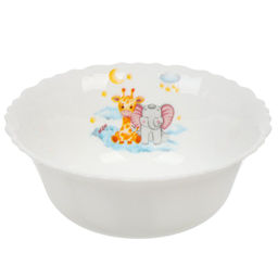 Набор посуды Жирафик, стеклокерамика, 3 шт, тарелка 19см, пиала 15см, кружка 190мл (469524) /DANIKS/  фото 3