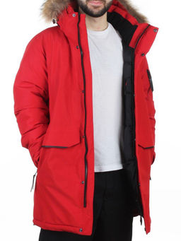 6655 RED Куртка мужская зимняя "Аляска" (200 гр. холлофайбер)