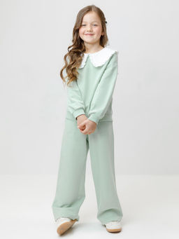 КР 400689/дымчатый нефрит к547 брюки для дев