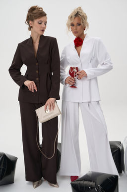 Брюки Тайрис (белый) - Эльза фото 13