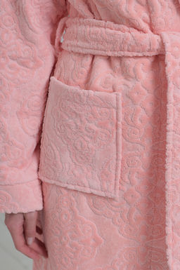 Халат жаккардовый стриженный (велюр) односторонний женский - Vladi collection фото 7