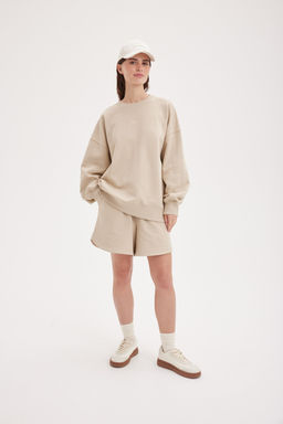 Шорты из 100% хлопка "Беж" женские