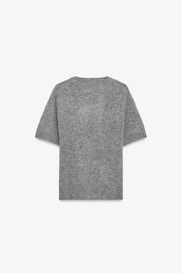 100% WOOL SHORT SLEEVE TOP - Zara фото 17