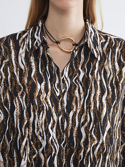 Leopar Desenli Kad?n G?mlek