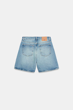 SHORTS Z1975 DENIM CINTURA CRUZADA / Azul medio - Zara фото 8