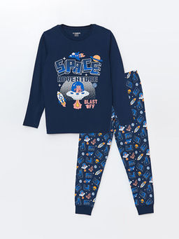 Bisiklet Yaka Erkek ?ocuk Pijama Tak?m?