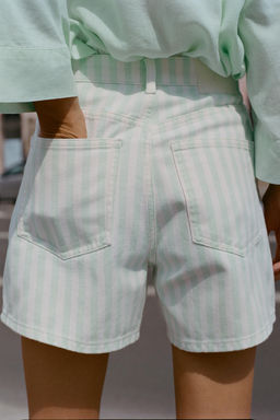 SHORTS Z1975 MOM FIT / rayas - Zara фото 3