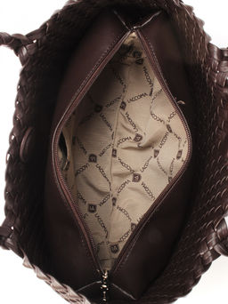 LACCOMA сумка СУ1056-темно-коричневый эко кожа хлопок