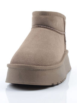 04-PF8520-6 KHAKI Угги женские (натуральная замша, 100% шерсть)