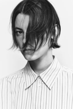 OVERSIZE STRIPED POPLIN SHIRT - Zara фото 19