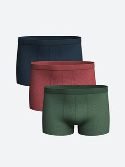Standart Kal?p Pamuklu Esnek Erkek Boxer 3l?