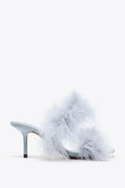 FEATHER HEELED SANDALS - Zara фото 2
