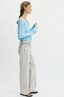 JEANS Z1975 STRAIGHT TIRO BAJO CINTUR?N / Gris claro - Zara фото 5