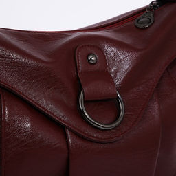 Сумка-мешок на молнии цвет бордовый - Simaland фото 4