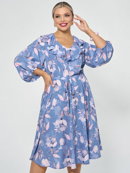 Платье 0327-1п синий - Dora фото 34