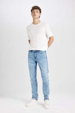 Джинсовые брюки скинни Carlo очень узкого кроя с нормальной талией и очень узкими штанинами - Defacto фото 3