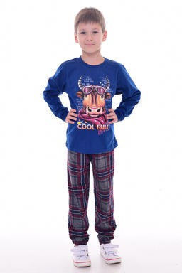 Пижама детская 7-275 (синий) Бык