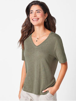 Женская льняная блузка ESMARA  фото 5