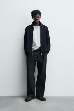 CHAQUETA CANAL? INTERLOCK / Marino