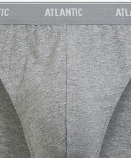 ATLANTIC 2RMP-094 Трусы спорт - набор 2 шт. серый меланж + морской фото 4